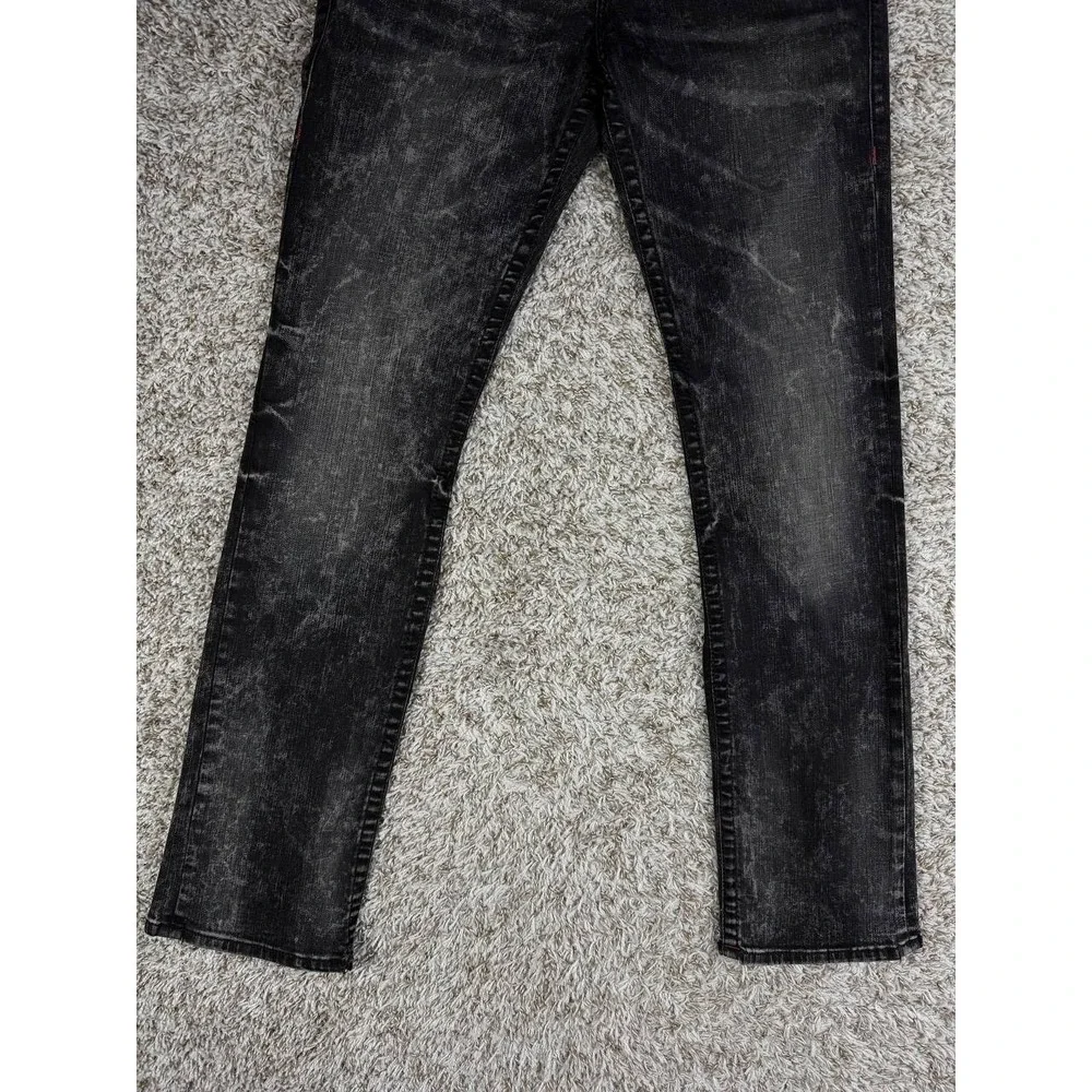 True Religion Ricky Relaxed Straight Gray Denim Jeans Men's Size 30x32